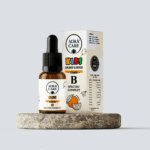 Vitamina B pentru copii - Formulă metilată & AQS™ Spectru complet (B1-B12), forme active în picături Vitamine Aura Care KIDS | 15ml